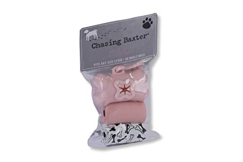 Tri-Coastal Design - Bolsas para Perros y dispensadores de desechos - Juegos de Bolsas de Basura - Caja de Regalo para los Amantes de los Perros (Pink)