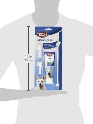 Trixie Set Higiene Dental Perros - Pasta Dental Para Perros  Cepillos De Dientes Limpia Dientes Dentífrico Perros