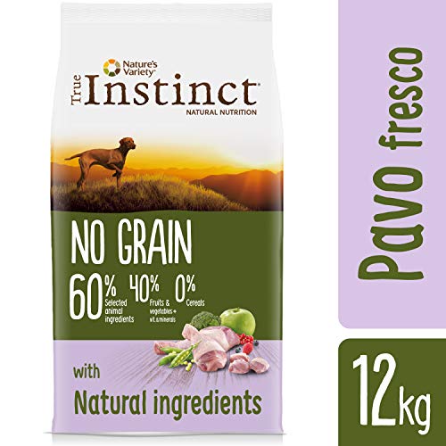 True Instinct No Grain - Comida con pavo para perros adultos, 12 kg