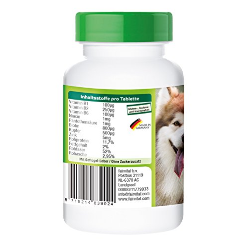 Vetipur Biotina 800µg - 90 Comprimidos para Perros - ¡Calidad Alemana Garantizada!