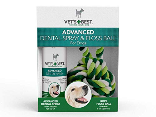 Vet's Best  Spray Dental Avanzado Y Bola para Perros - 14Ml