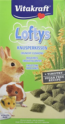 Vitakraft - 10 packs de snacks Loftys Crunchy Cushions para animales pequeños (10 x 100g) (Variado)