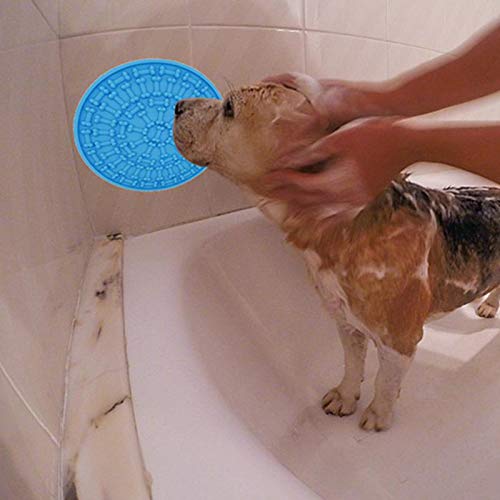 Volwco - Alfombrilla de silicona para perro o mascota, para baño o ducha, juguete de secado de distracción para perros y gatos, juguete de secado con succión muy fuerte, para perros y divertidas ducha