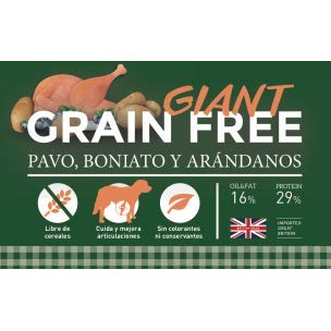 YERBERO Nature Grain Free Giant Comida para Perros Grandes SIN Cereales 12kg