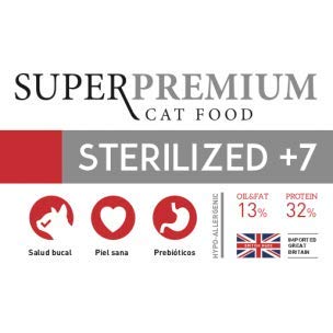 YERBERO Nature STERILIZED+7 Comida Superpremium para Gatos 1,5kg