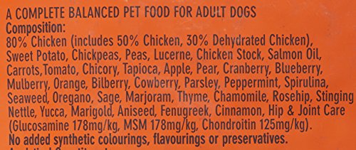 AATU 80/20 Comida Seca para perro, Pollo, Alto en proteínas, Receta libre de cereales, Sin ingredientes artificiales, 10 kg