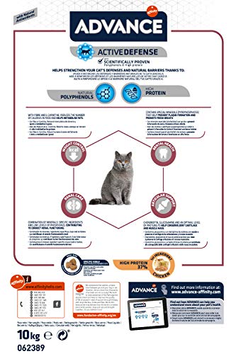 Advance Senior Sterilized - Pienso para Gatos Esterilizados de más de 10 años - 10 Kg