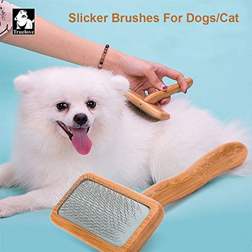 Aidiyapet Slicker cepillos para Perros, Herramientas Profesionales de peluquería para Gatos con Mango Antideslizante, Apto para Perros de Pelo Medio y Largo