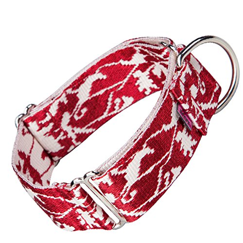 Arppe JACQUARD 4227012060 - Collar educativo, Color Rojo (Granate) y Blanco, 32-49 cm