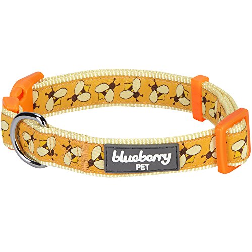 Blueberry Pet cerezo Rose y almendrados patrón Collar de perro de banda, bolsa de perros Lino disponible independientes