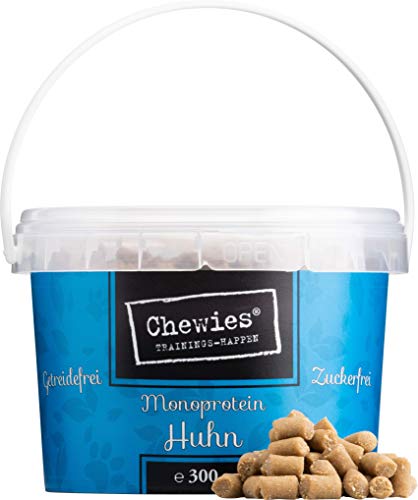 Chewies – Escudo de Entrenamiento – Monoproteína Snack para Perros – sin Cereales y sin azúcar – Leckerlies Suaves para el Entrenamiento de Perros – hipoalergénico