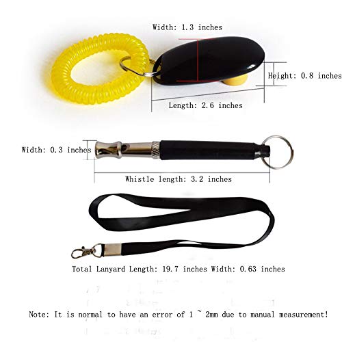 CHYIR - Kit de Entrenamiento para Mascotas con dispensador de fecal, cordón y Silbato para Evitar ladrar y enseñar Trucos.