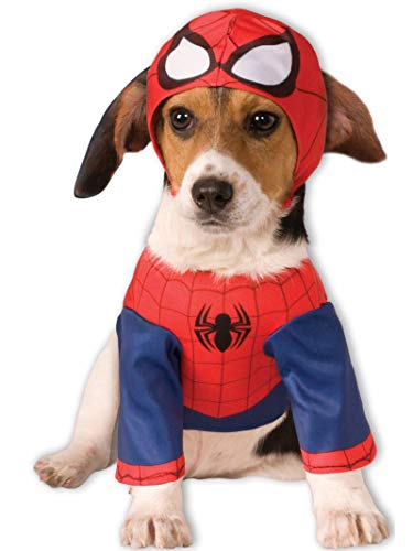 Disfraz para mascota - Spiderman superhéroe, perro talla S