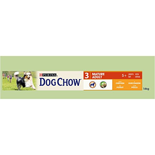Dog Chow Perro Mature Adult pienso con del Pollo para Perro Adulto 14 kg