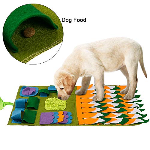 FREESOO Alfombrilla para perros, alimentación de mascotas, entrenamiento de cachorros y juguetes de rompecabezas Verde