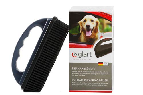 Glart 44THB Cepillo para animales y suciedad de todos los asientos de coche, tapicería, alfombras, Gris (Anthracite)/Negro