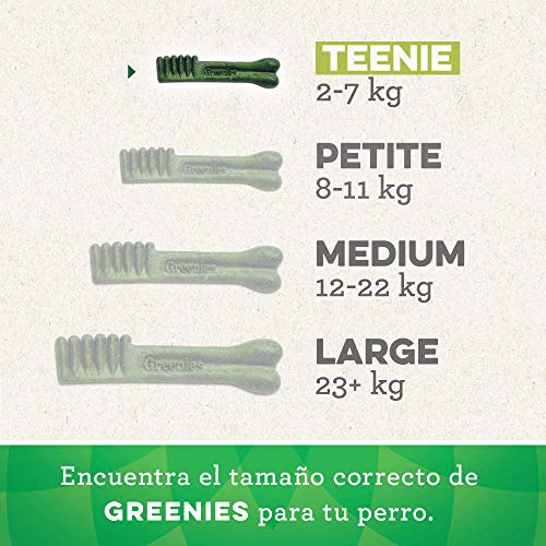 Greenies Snack dental Regular Teenie para perros toy, bolsa de 170 g (Pack de 6)