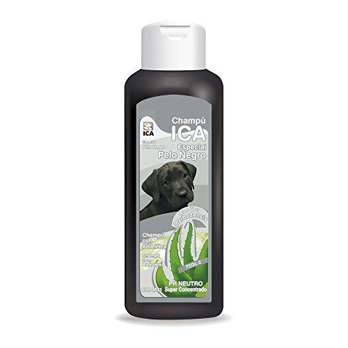 ICA CHPM31 Champú Especial Pelo Negro con Aloe Vera para Perros