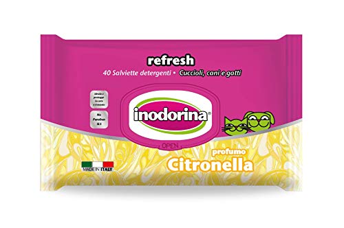 Inodorina Toallitas Refresh Citronela, 40 Unidades