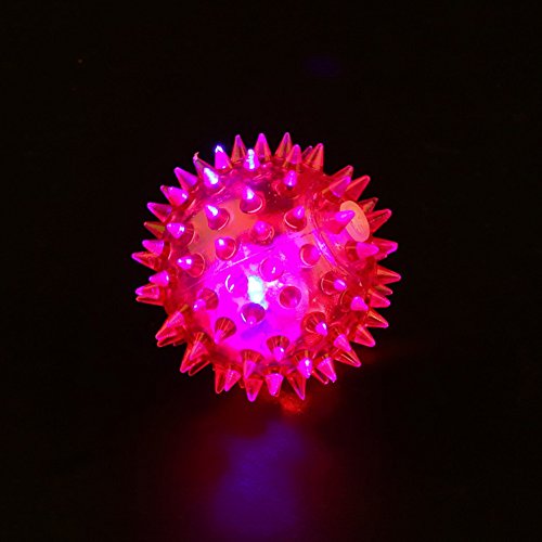 Juguete de pelota de masticar para mascotas, LED luminoso, elástico, juguete para perros y gatos, color al azar, Random, Tamaño libre