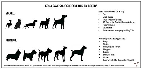 Kona cueva funda perro cama con funda desmontable