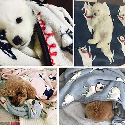 Manta para mascotas colcha para perro cuatro estaciones pequeño perro gato manta para dormir almohadilla para dormir azul rejilla negro gato manta especificaciones 100 * 70 cm, zorro gris