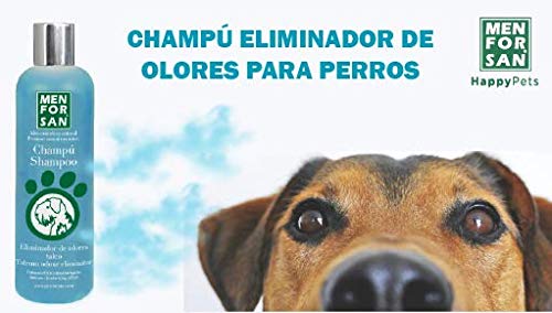 MENFORSAN Champú Perros Eliminador de olores Talco - 300 ml