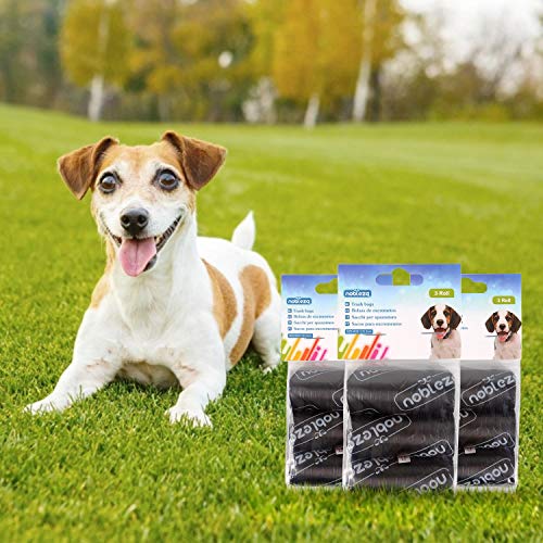 Nobleza - 1080 Conde Bolsas de Caca Perro Bolsas para excrementos de Perros Pack de 72 Rollos. Color Negro(24)