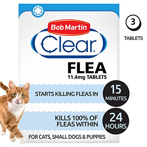 Pastillas antipulgas Bob Martin, para gatos y perros pequeños de menos de 11 kg