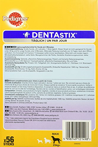 Pedigree Dentastix Dentastix de uso diario para higiene oral para perros grandes 1 x 56 piezas