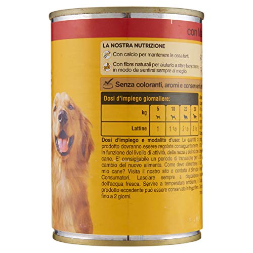 PEDIGREE Paté con Vacuno Lata 405 g – Comida para Perro – 24 latas