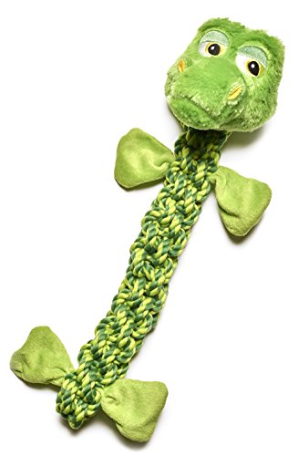 Pistacho mascota perro de juguete – cuerda rana con sonido y Crinkle – 20 "/cm de largo. Oferta especial. Tiempo Limitado.