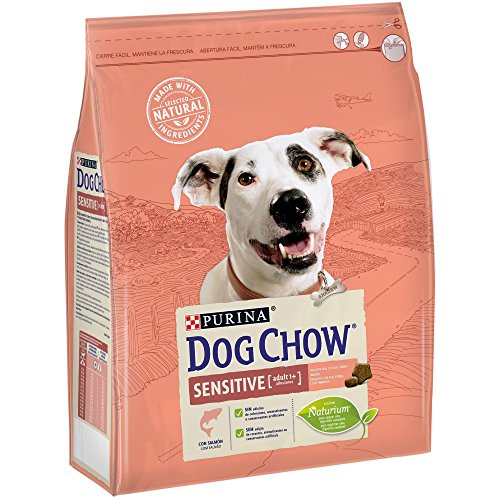 Purina Dog Chow Sensitive pienso para Perro Adulto Salmón 4 x 2,5 Kg