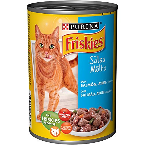 Purina Friskies en Salsa comida para gato Adulto con Salmón y Atún 24 x 400 g