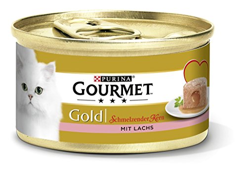 Purina Gourmet Gold Fondant: Comida húmeda para Gatos Adultos, paté con núcleo de Salsa, cantidad: 12 Unidades (12 x 85 g)