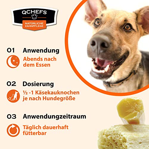 Qchefs Fitness Series - Trampa de Queso y arroz para Perros dentales (3 Unidades)