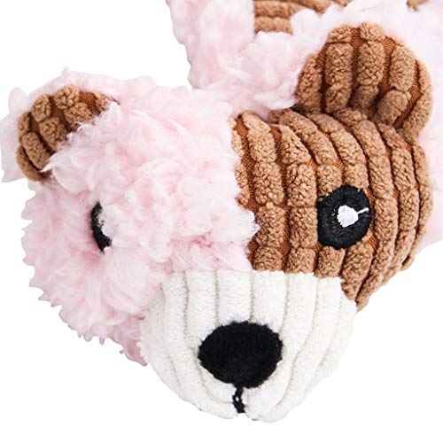 Rjx Screaming Bear Creative Pet Toy - Juego de 2 juguetes para mascotas resistentes de algodón de polipropileno suave multifuncional Echolot integrado para mascotas