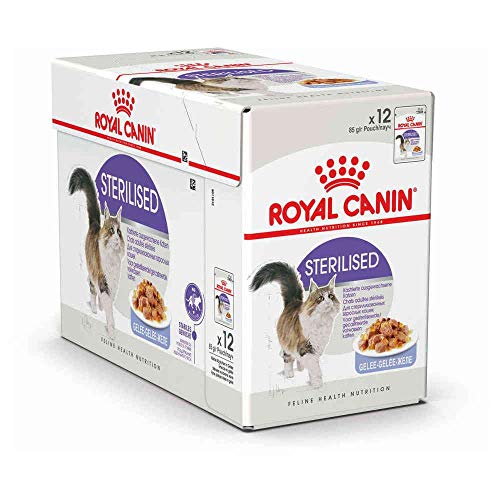 ROYAL CANIN Sterilised Comida Gatos - Paquete de 12 x 85 gr - Total: 1020 gr
