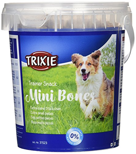 Trixie Snack Perros Premio Entrenamiento - Snack para Perros Premios para Mascotas Premios para Perros Huesos Calidad Nutritivos Saludable Mini Bones, 500 g