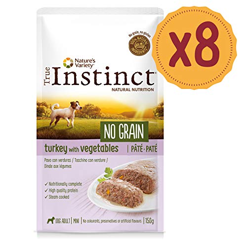 True Instinct No Grain Mini Paté de Pavo para Perros 150 gr - Pack de 8