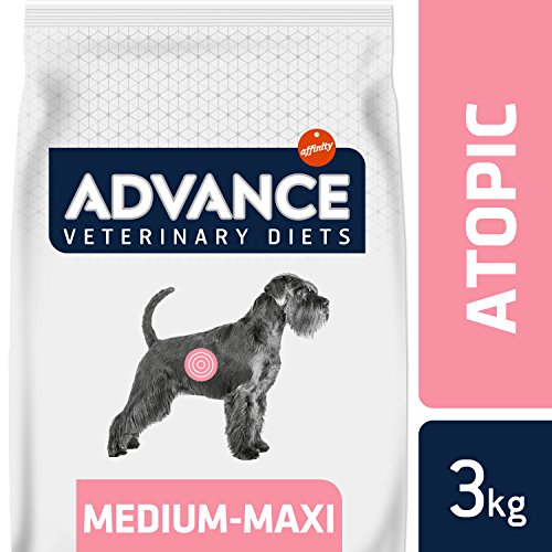Advance Veterinary Diets Advance Veterinary Diets Atopic Salmón - Pienso Para Perros De Razas Medianas Y Grandes Con Problemas Dermatológicos - Pack De 3 X 3 - Total 9 Kg 9000 g
