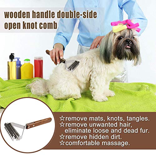 AIDIYA Profesional Pet Dematting Peine Grooming Stripping Herramienta para Perros y Gatos (Dual)