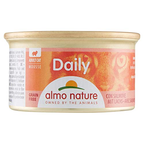 Almo – Lata de Comida húmeda para Gato Daily Menu de 85 g de Mousse de salmón – 158