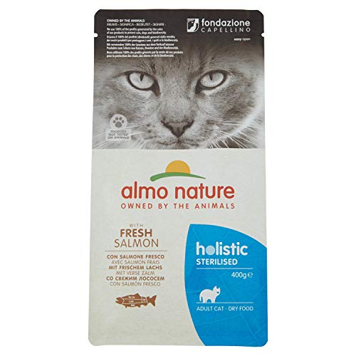 almo nature Cat Dry PFC Holistic Sterilized Salmón, 400 g