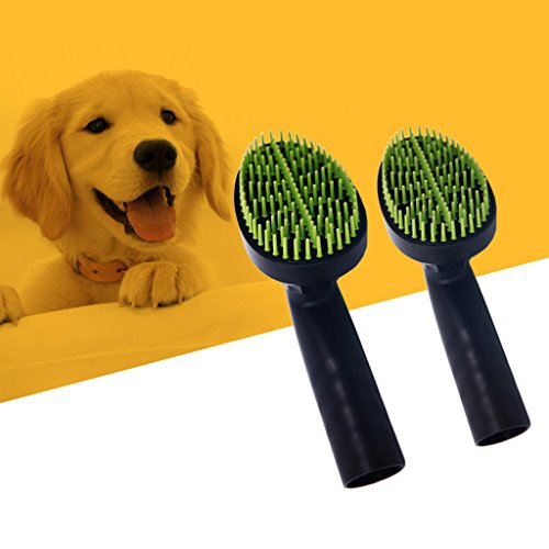 Cepillo de aseo para mascotas Green&Rar, para gatos, perros, aspiradoras, herramienta de fijación para pelo suelto, 32 mm