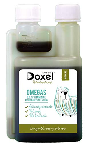 Doxel Senior-1 litro| Aceite Perros| Suplemento| Antiinflamatorio| Anti envejecimiento| Articulaciones sanas| Sistema inmunitario| Ácidos grasos Omega 3 6 9| Vitamina E| Masa Muscular|Perros Mayores