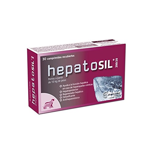 Farmadiet Hepatosil 200/20 Envase con 30 Comprimidos para Perros Mayores de 10 kg