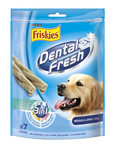 Friskies - Dental fresh Alimento Completo para Perros Medianos Y grandes, 180 g
