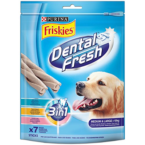 Friskies - Dental fresh Alimento Completo para Perros Medianos Y grandes, 180 g