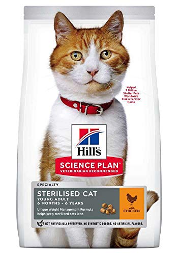 Hills Science Plan Feline Young Adult Sterilised Cat Pollo 7Kg 10000 g